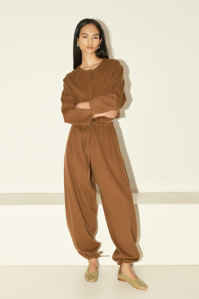 Avellana Brushed Wool Kendo Pants – DATURA