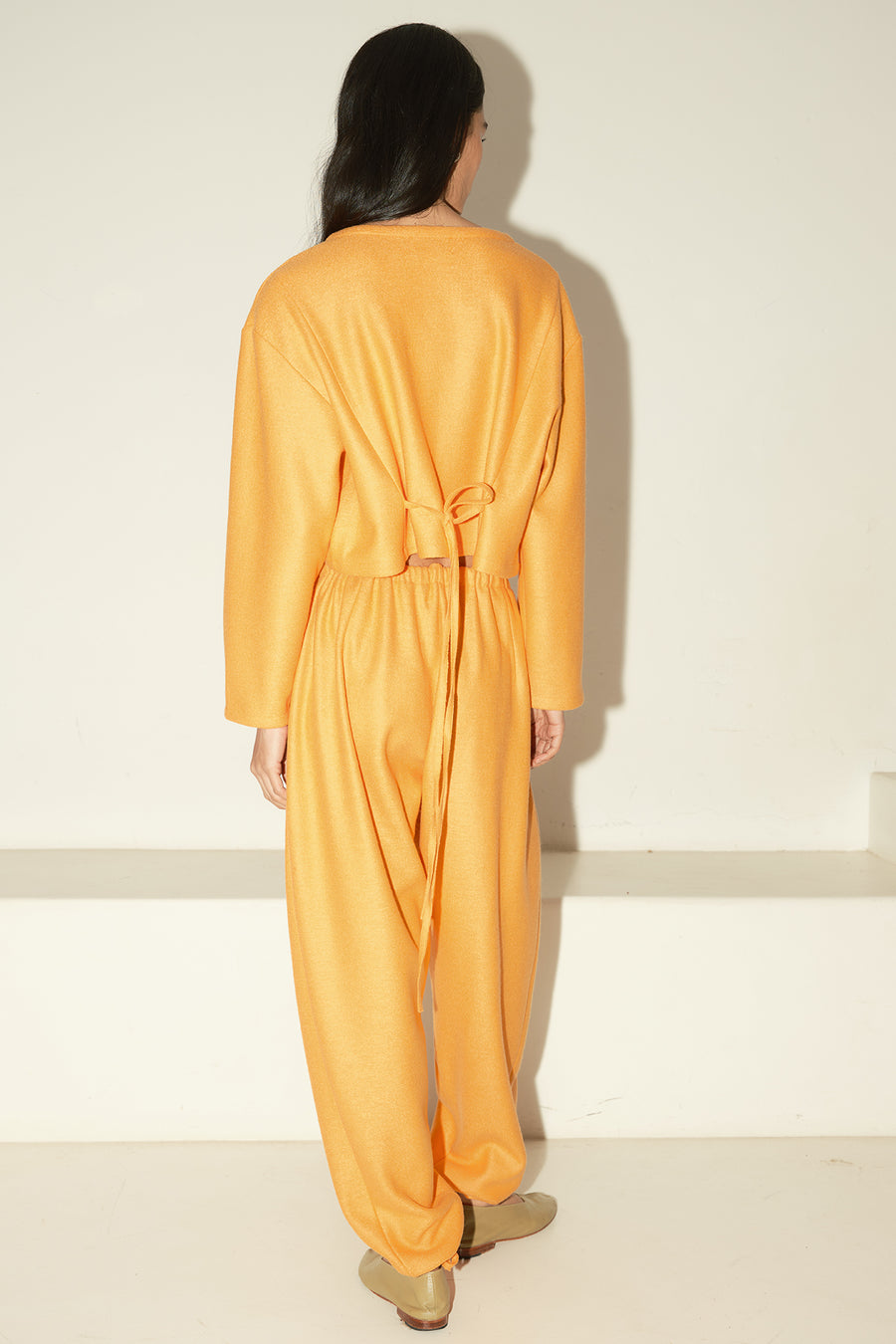 Tangerine Boiled Wool Kendo Pants