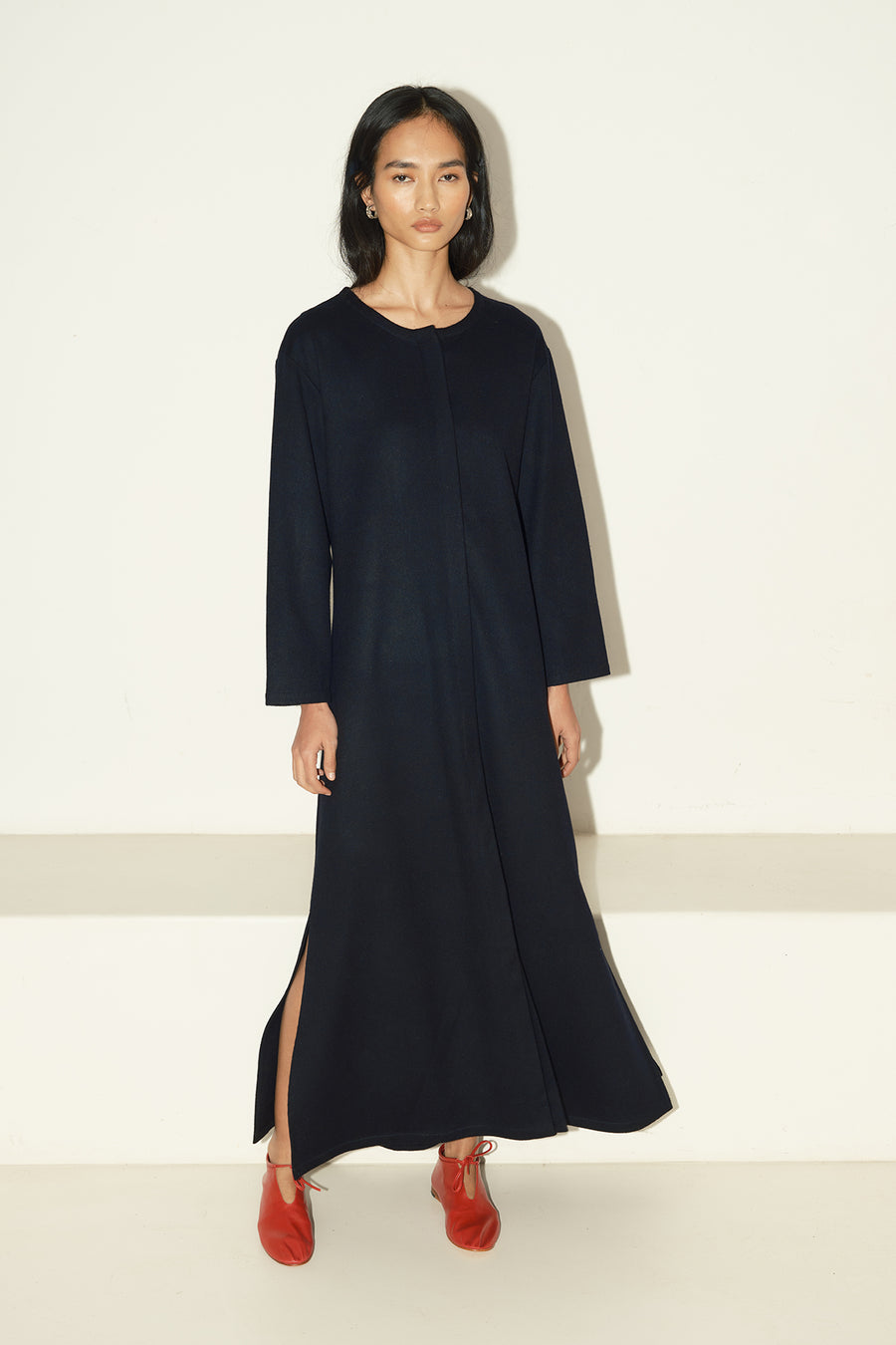 Night Sky Loden Alpaca Payés Dress-Coat