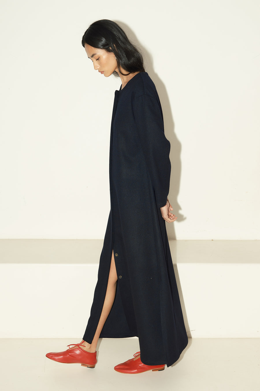 Night Sky Loden Alpaca Payés Dress-Coat