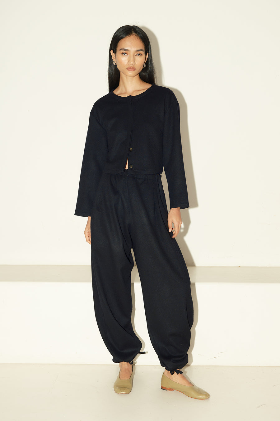 Night Sky Loden Alpaca Payés Top-Jacket