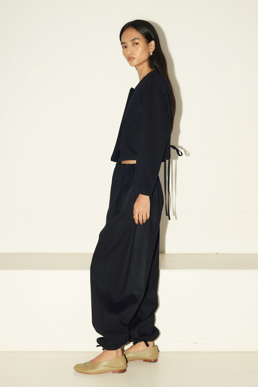 Night Sky Loden Alpaca Payés Top-Jacket