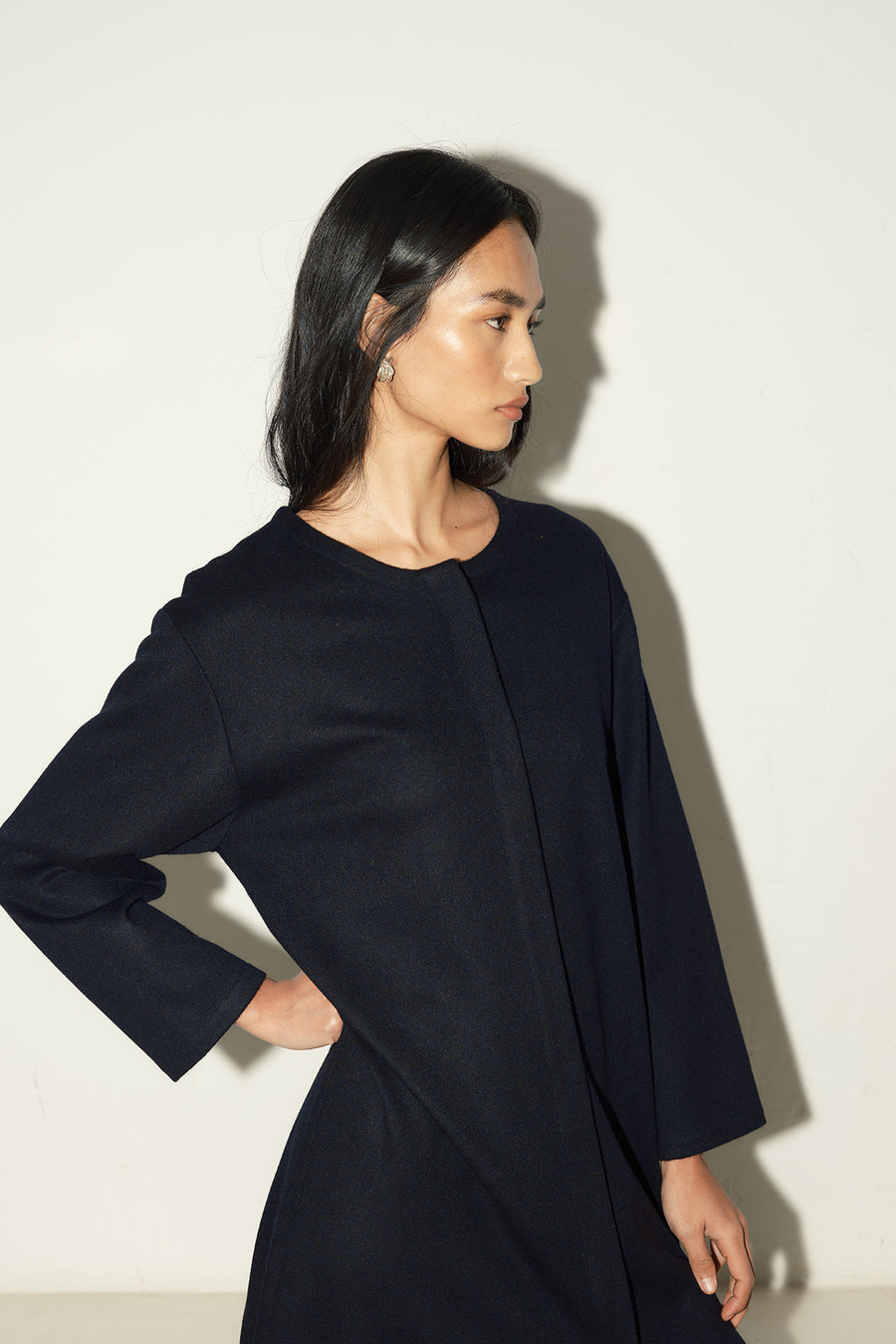 Night Sky Loden Alpaca Payés Dress-Coat