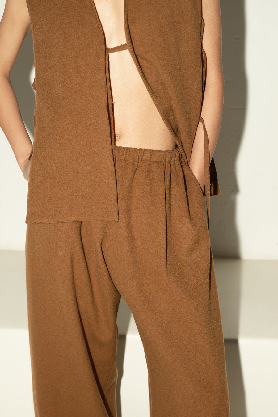 Avellana Brushed Wool Judo Pants