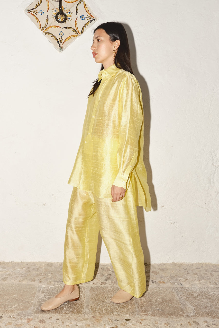 Lemon Butter Dupion Paul Blouse
