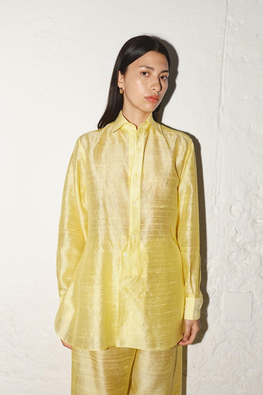 Lemon Butter Dupion Paul Blouse