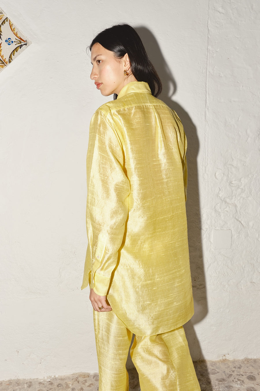 Lemon Butter Dupion Paul Blouse