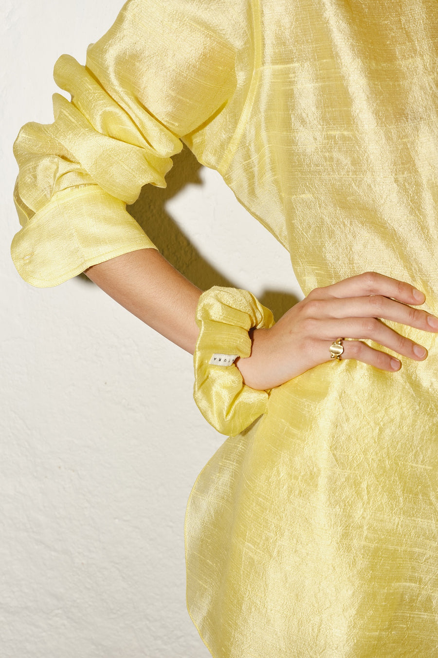Lemon Butter Dupion Paul Blouse
