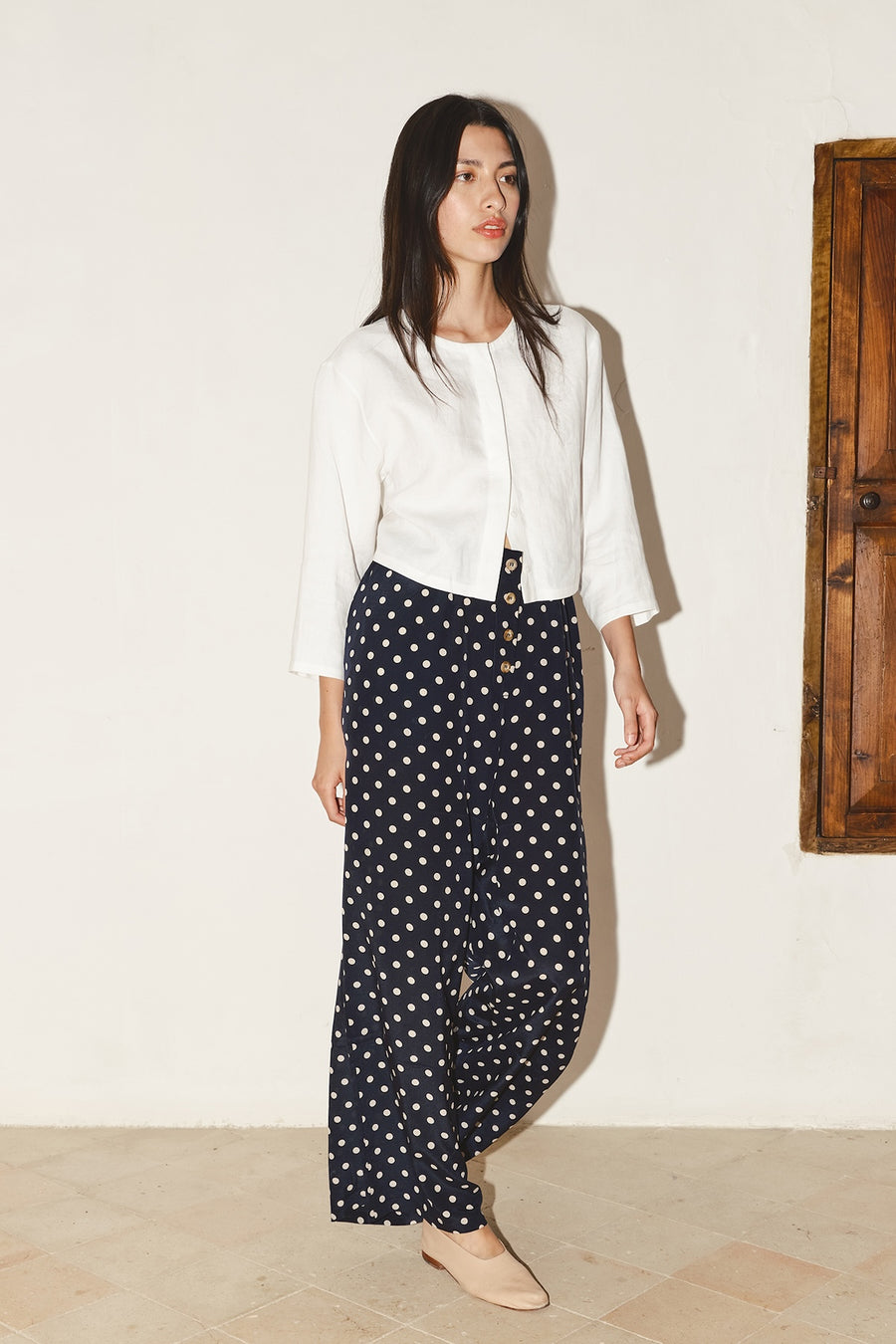 Polka Silk Tae Pants
