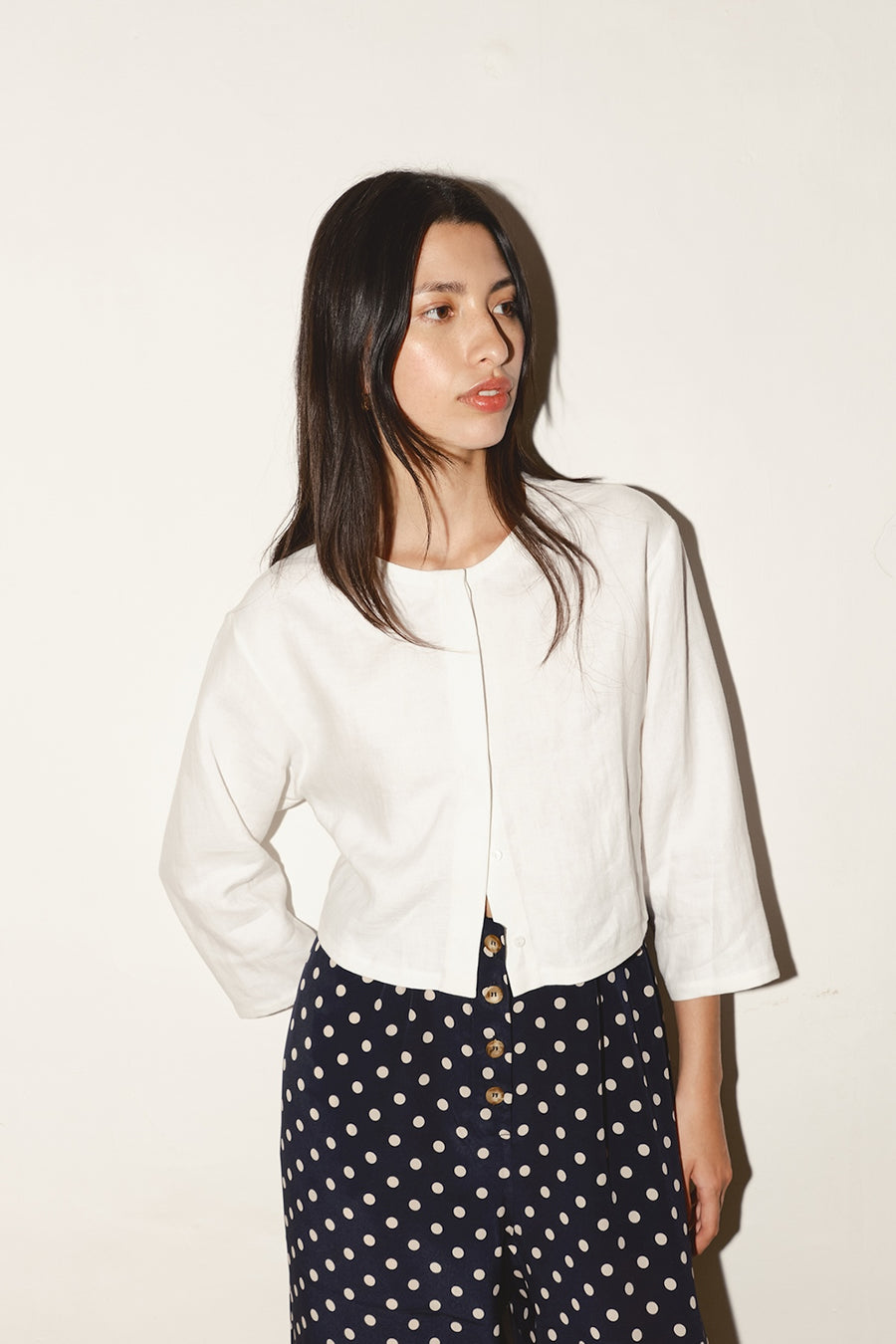 White Linen Payés Blouse