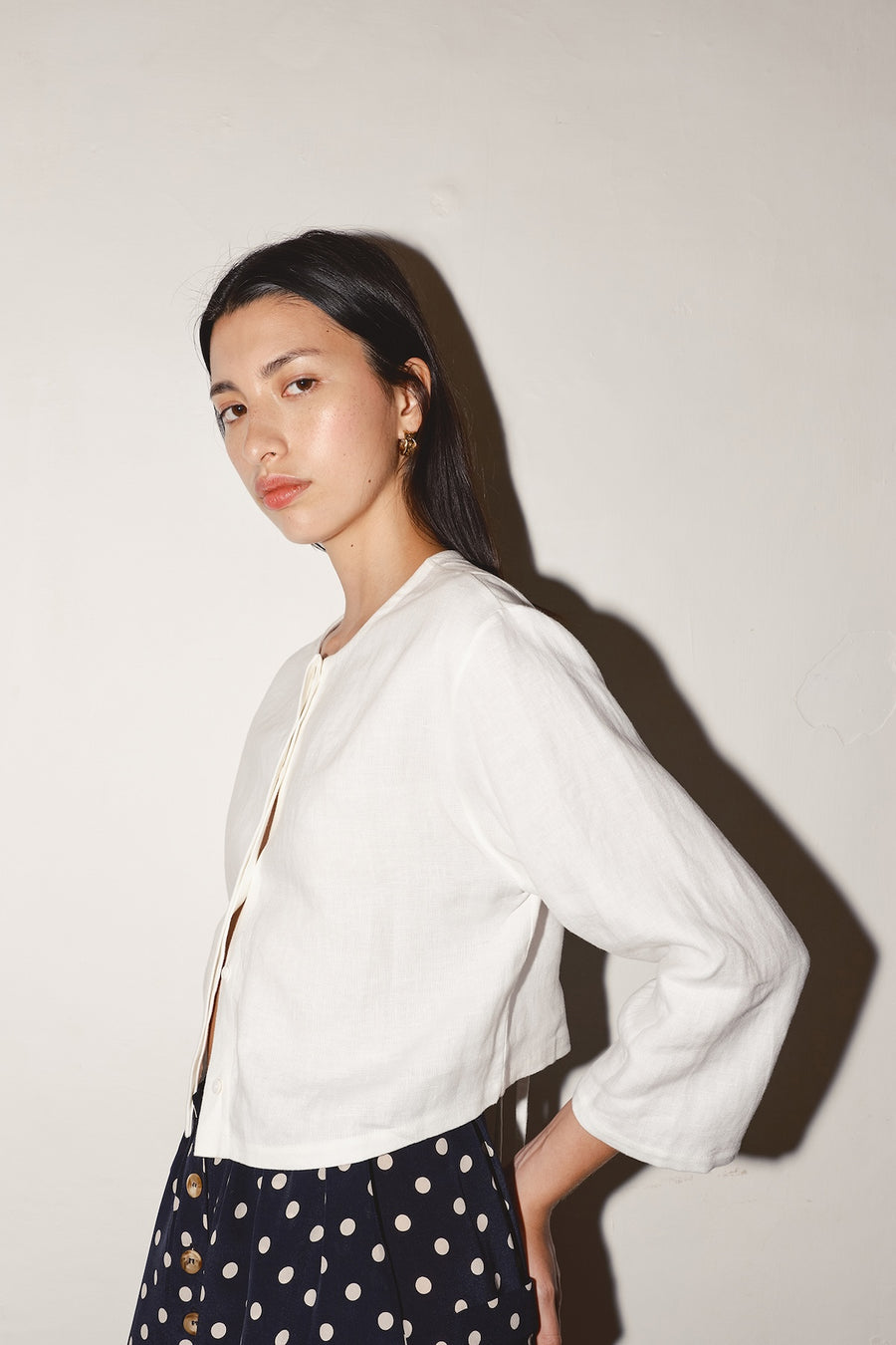 White Linen Payés Blouse