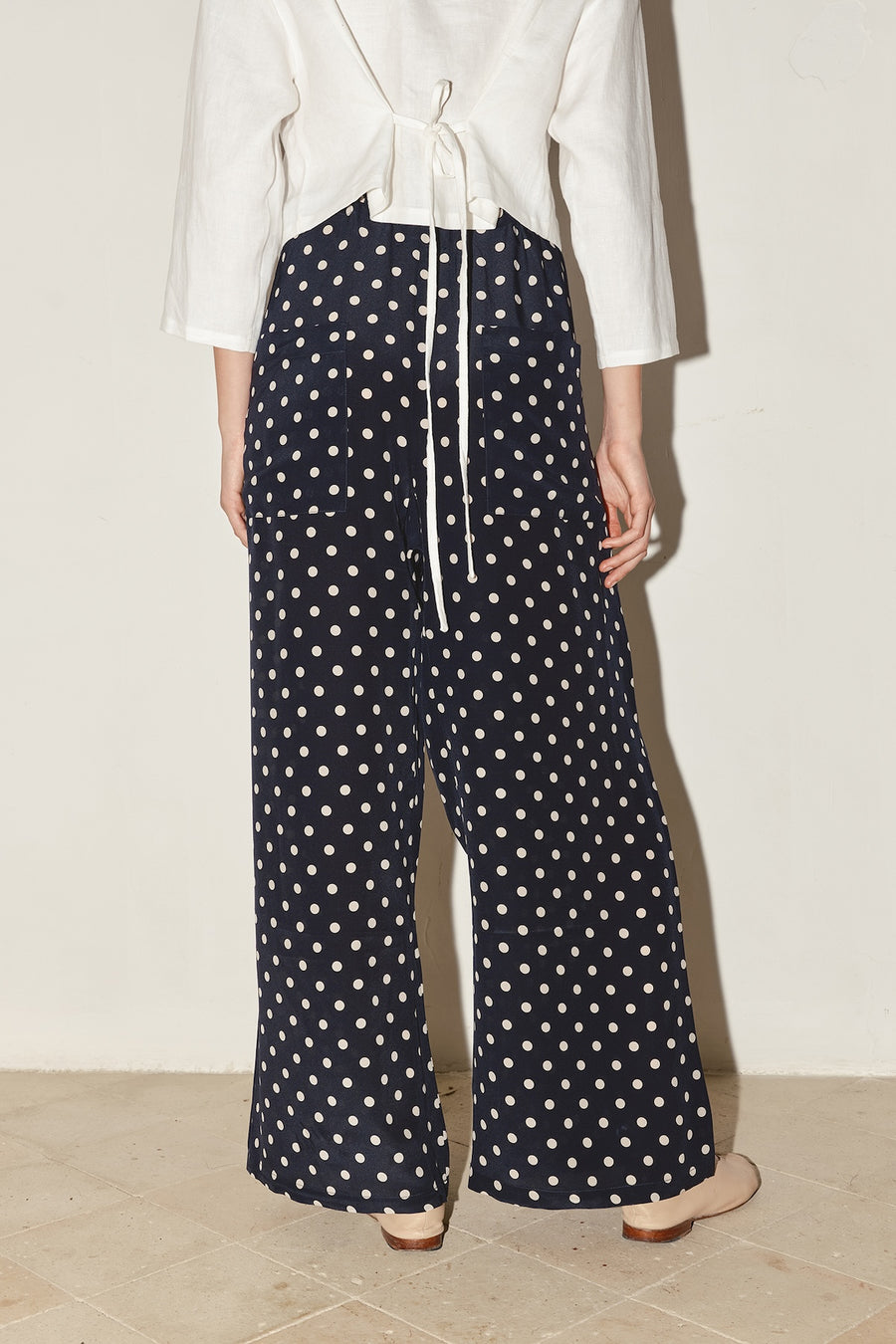 Polka Silk Tae Pants