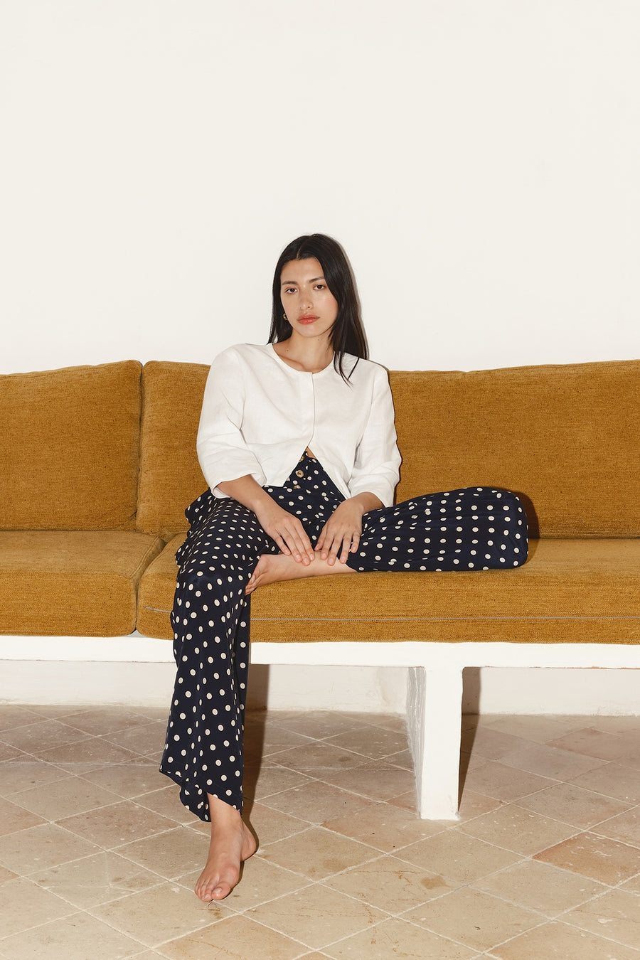 White Linen Payés Blouse