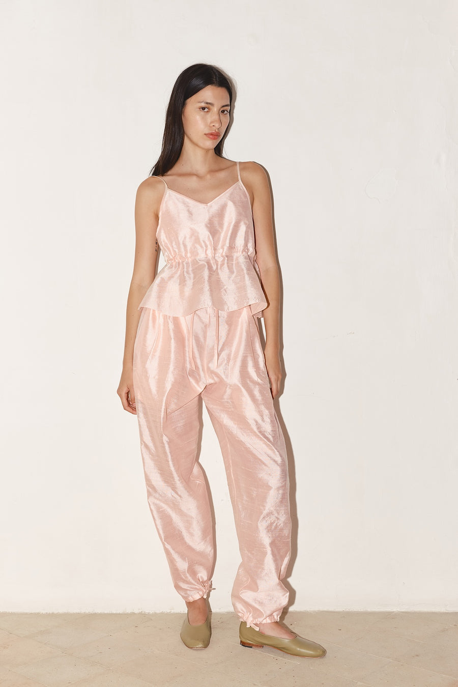 Rose Quartz Dupion Kendo Pants