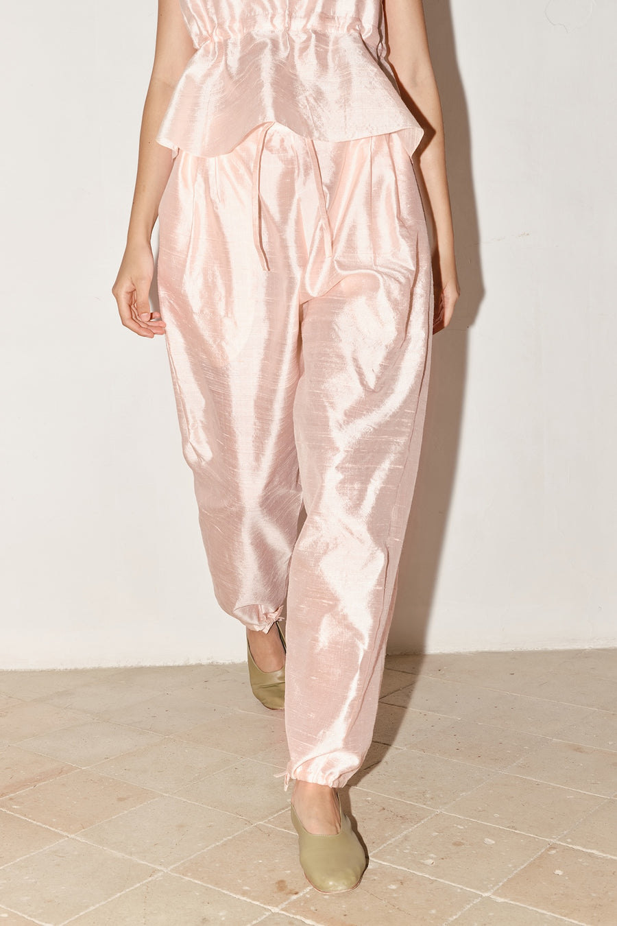 Rose Quartz Dupion Kendo Pants