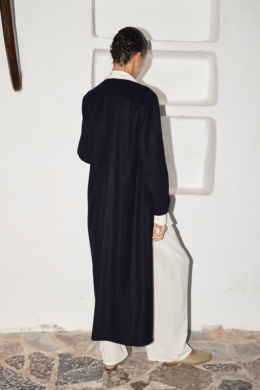 Night Sky Loden Alpaca Cassia Coat
