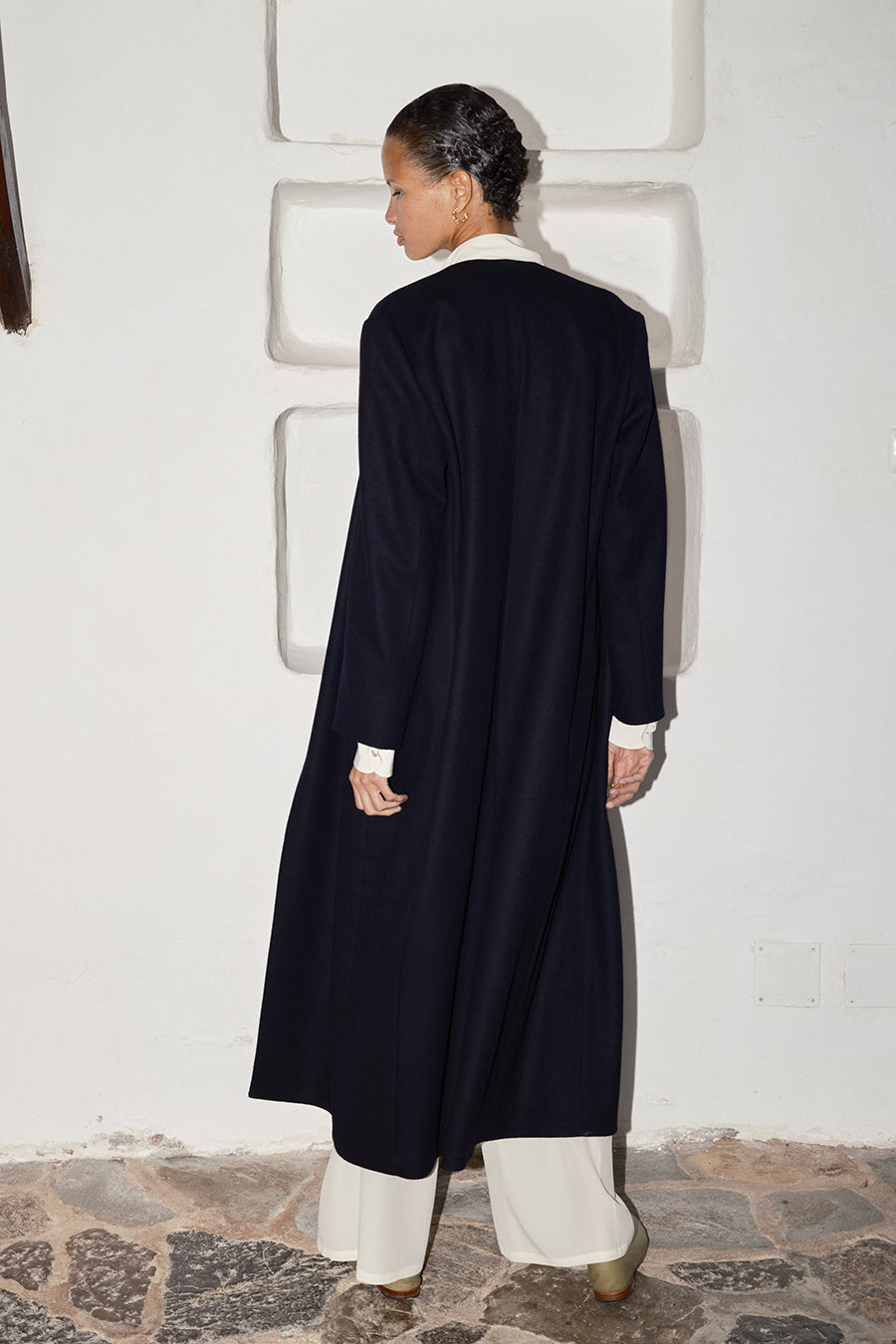 Night Sky Loden Alpaca Cassia Coat