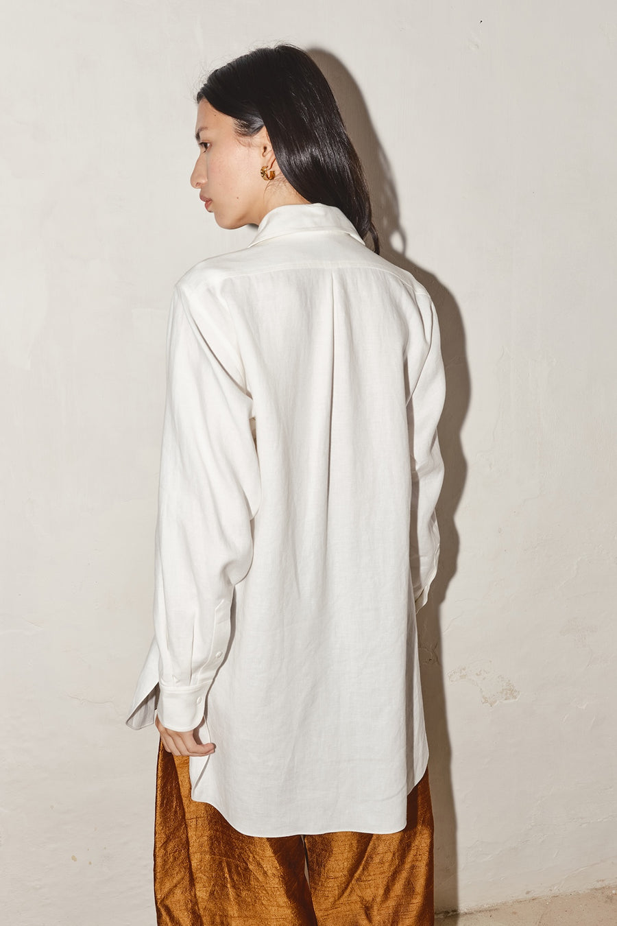 White Linen Paul Blouse