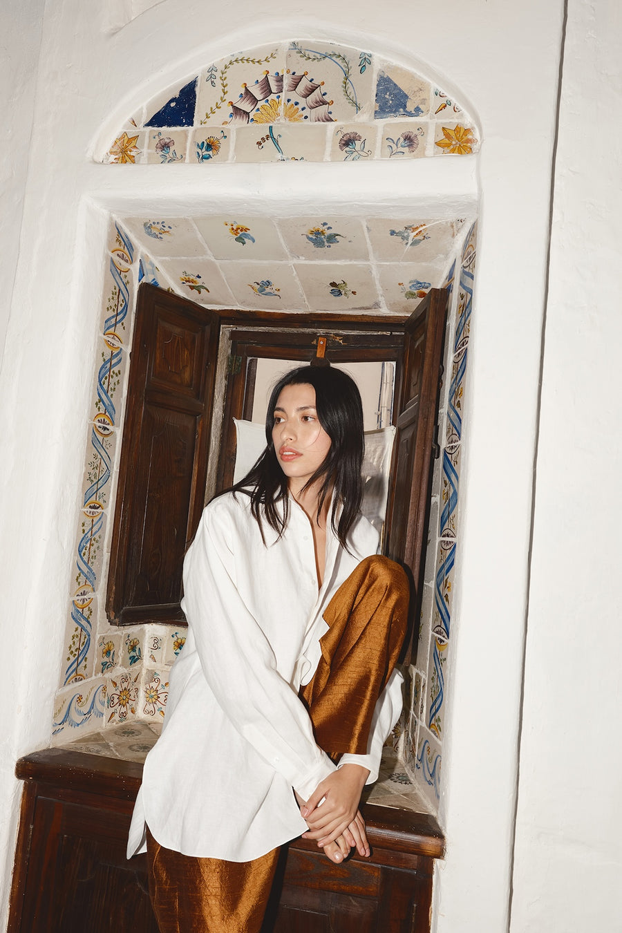 White Linen Paul Blouse