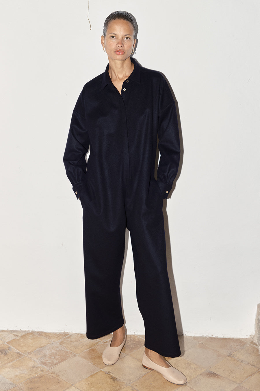 Night Sky Loden Alpaca Ren Jumpsuit