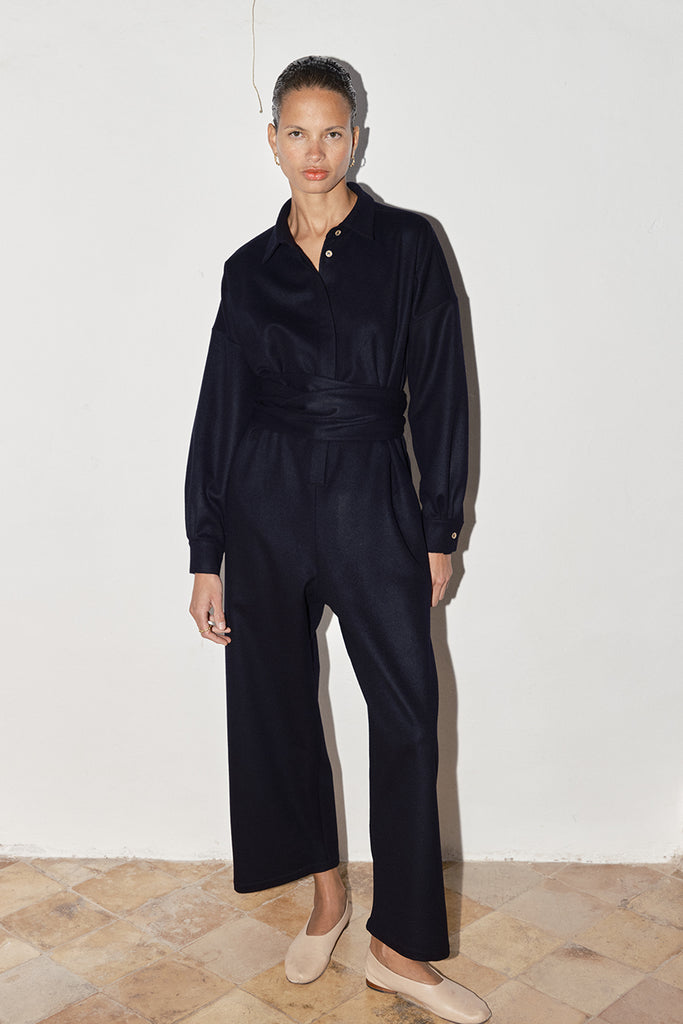 Night Sky Loden Alpaca Ren Jumpsuit – DATURA