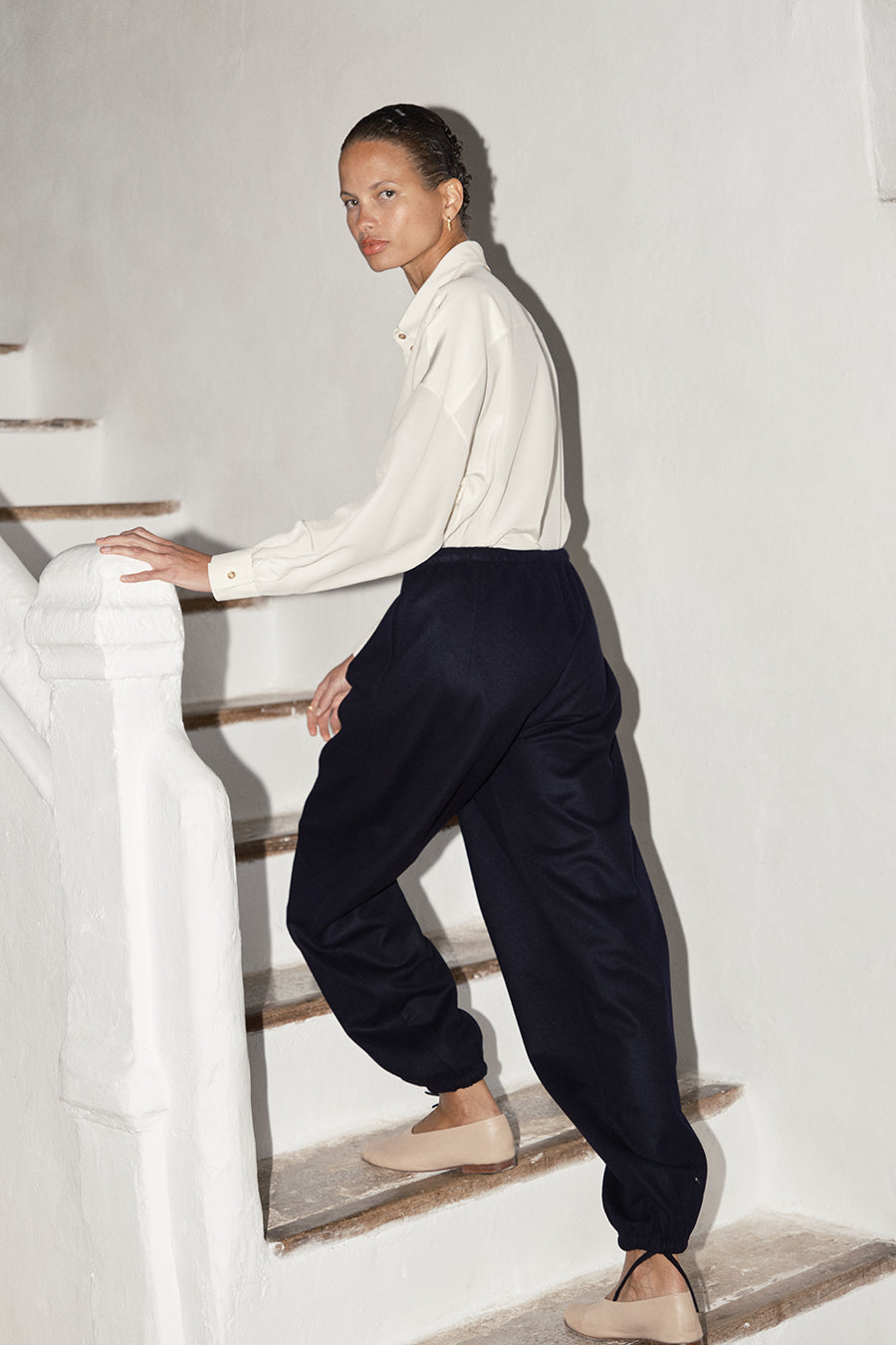 Night Sky Loden Alpaca Kendo Pants
