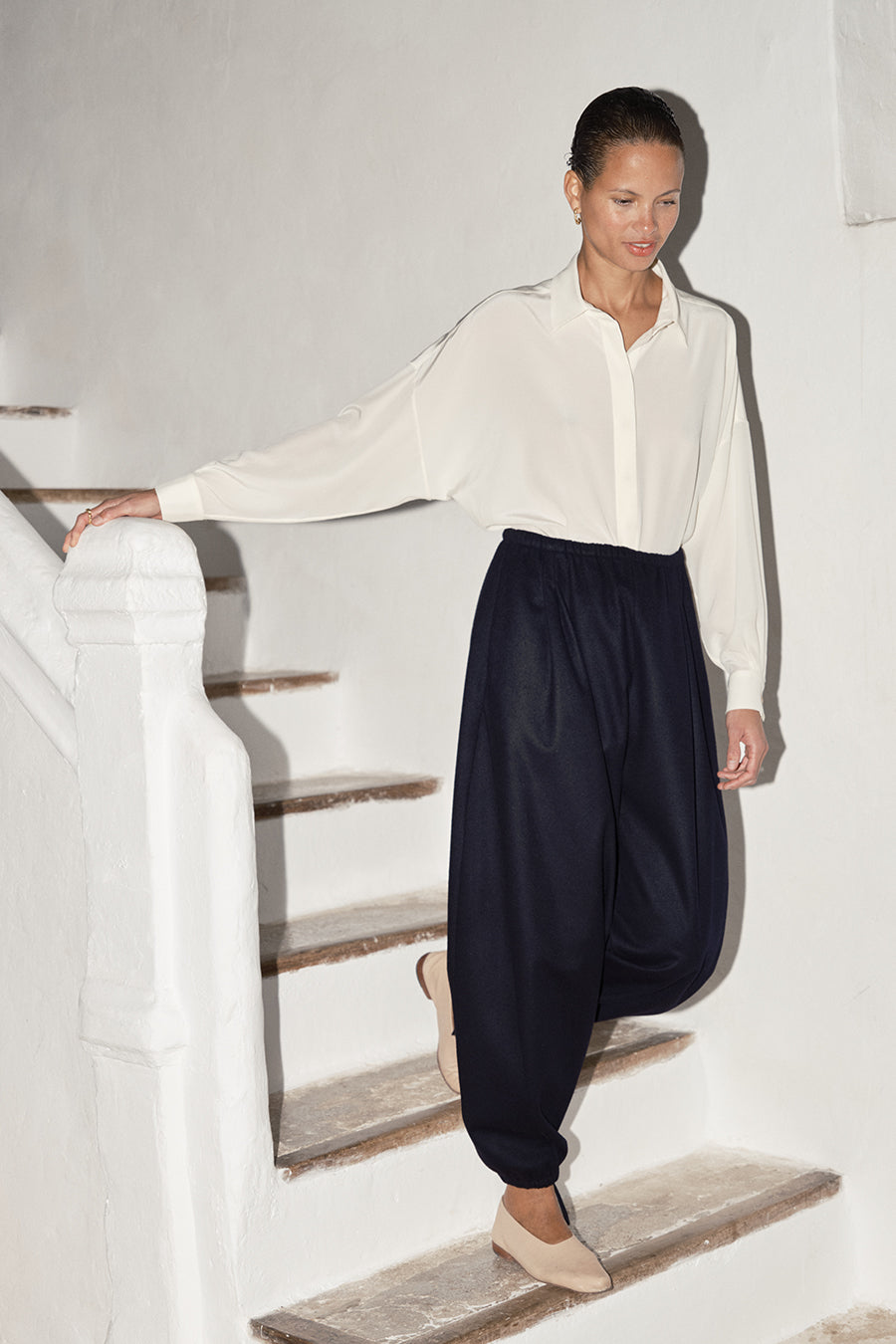 Night Sky Loden Alpaca Kendo Pants