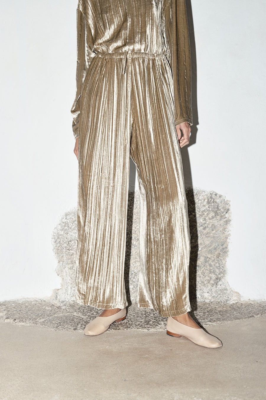 Pearl Silk Velvet Judo Pants