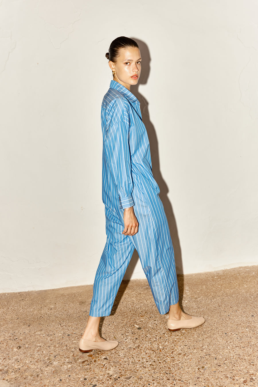 Egyptian Blue Striped Ren Jumpsuit