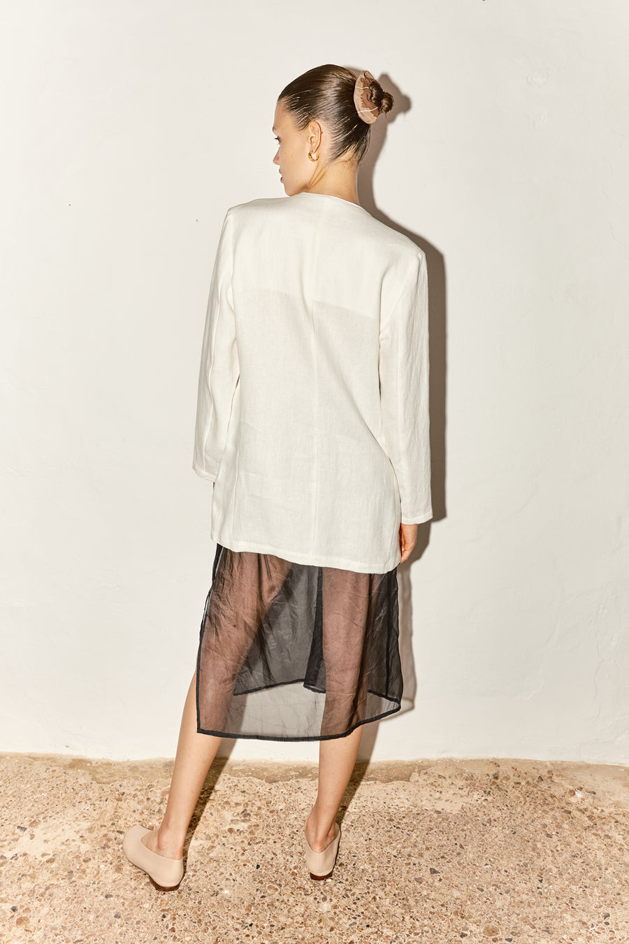 Black Organza Judo Skirt