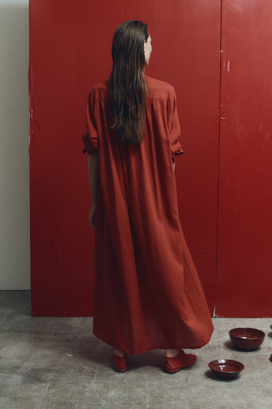 Clay Linen Babel Dress