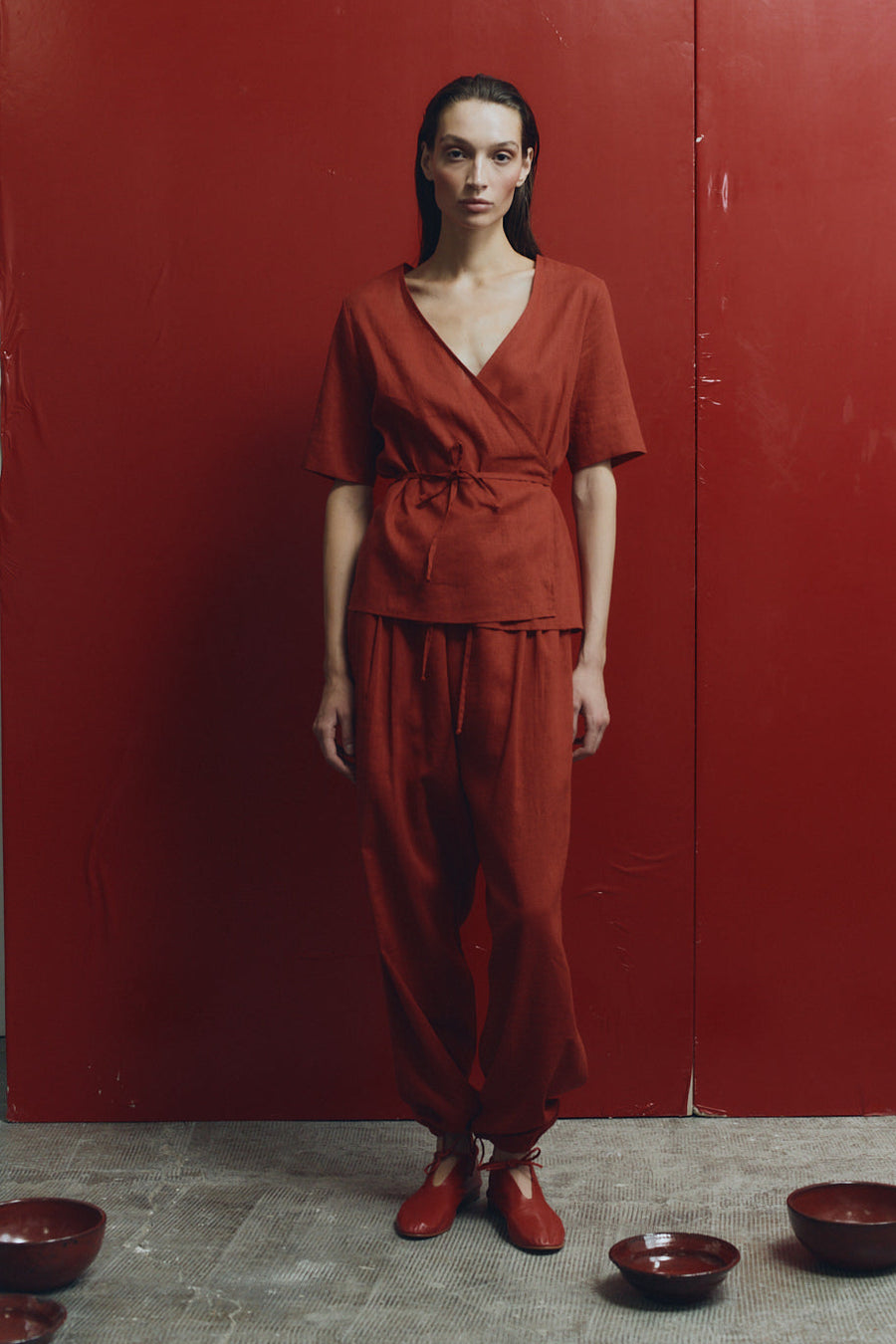 Clay Linen Kendo Pants
