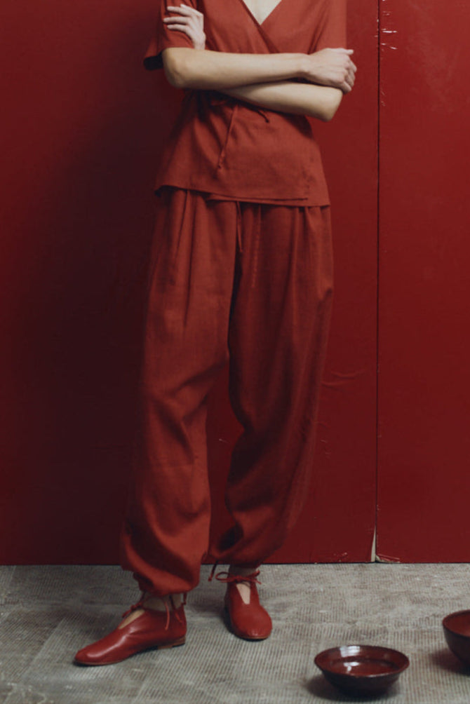 Clay Linen Kendo Pants