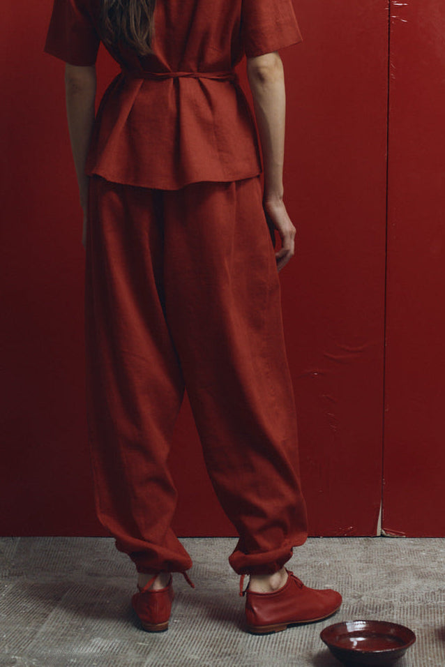 Clay Linen Kendo Pants