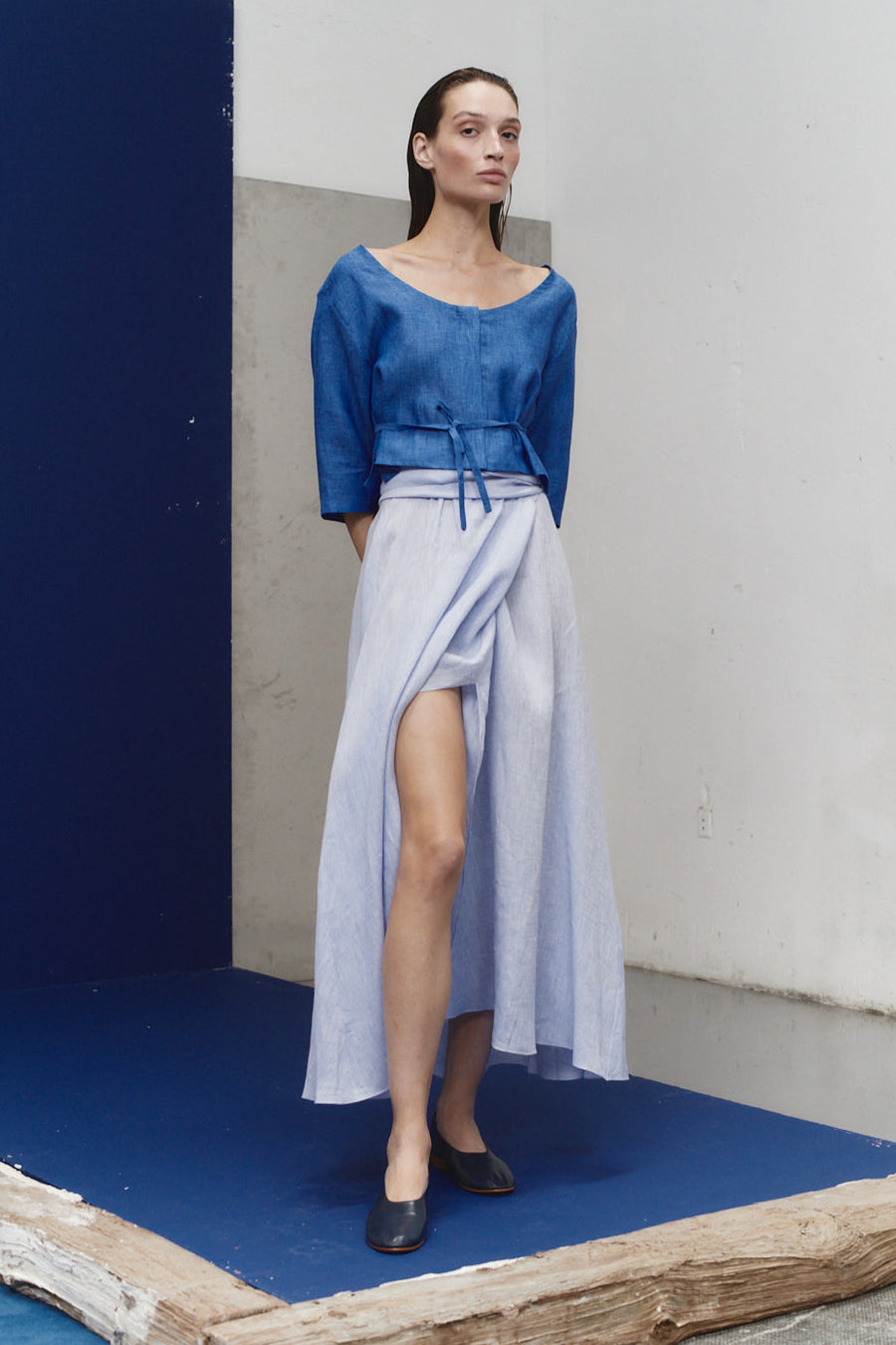 Lapis Linen Payesa Blouse