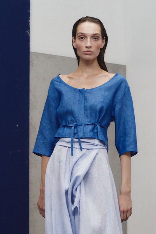 Lapis Linen Payesa Blouse