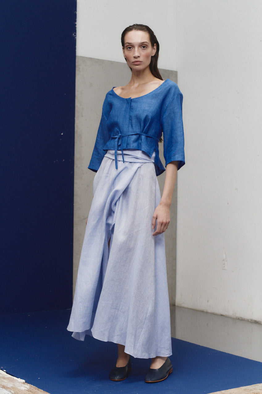 Lapis Linen Payesa Blouse