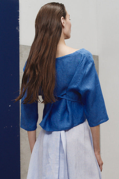 Lapis Linen Payesa Blouse