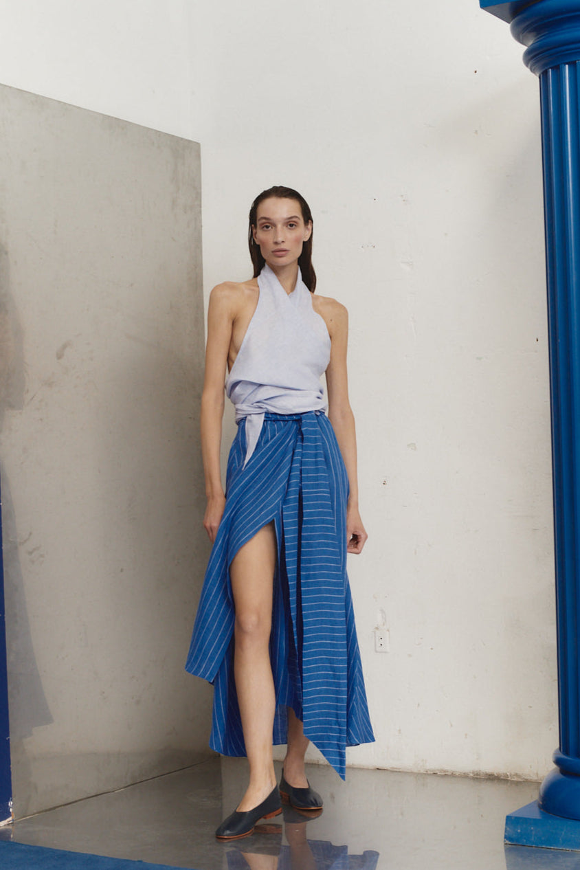 Cloud Linen Scarf Top