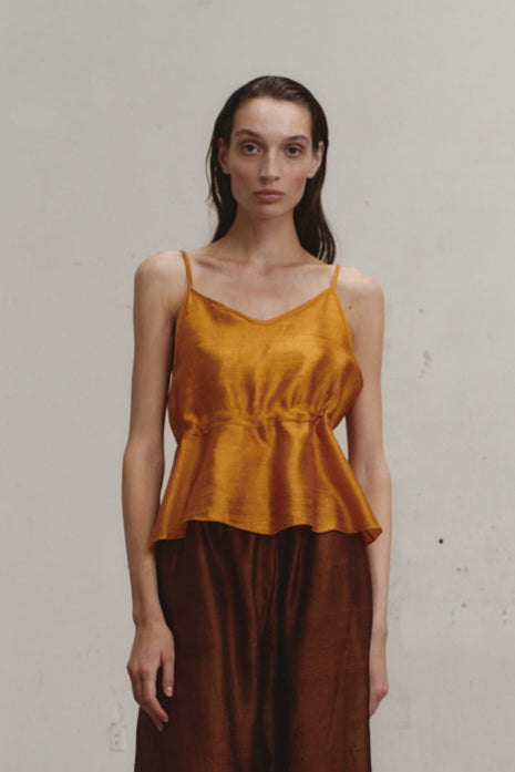 Amber Dupion Scrunchie Top