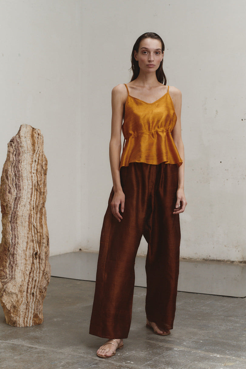 Amber Dupion Scrunchie Top