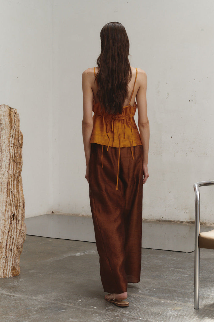 Amber Dupion Scrunchie Top