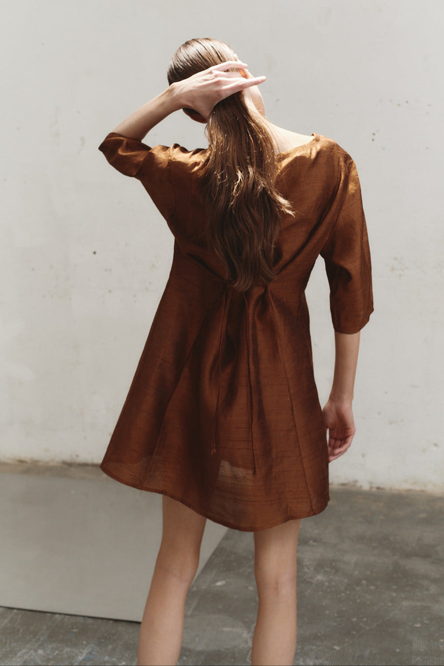 Caramel Payesa Mini Dress