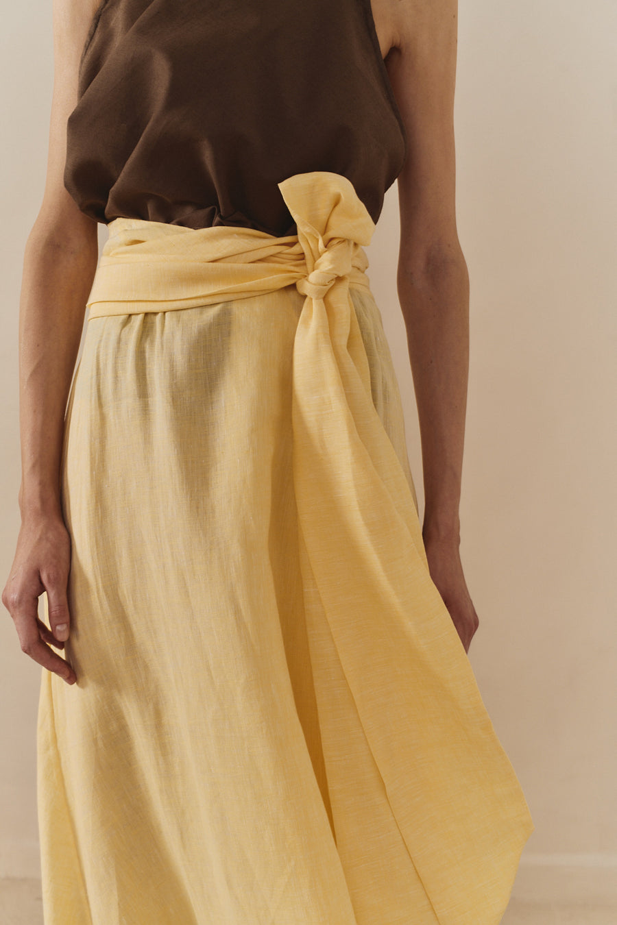 Beurre Linen Alma Skirt