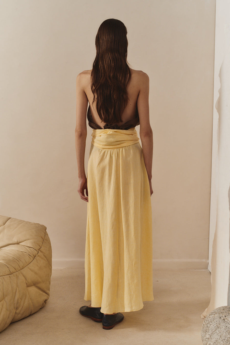 Beurre Linen Alma Skirt