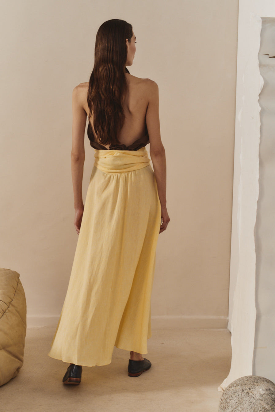 Beurre Linen Alma Skirt
