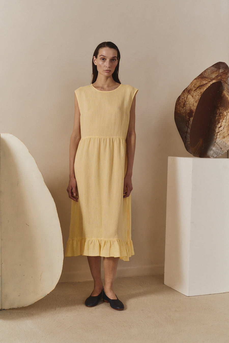 Beurre Linen Echo Dress