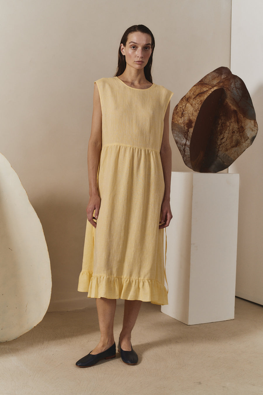 Beurre Linen Echo Dress