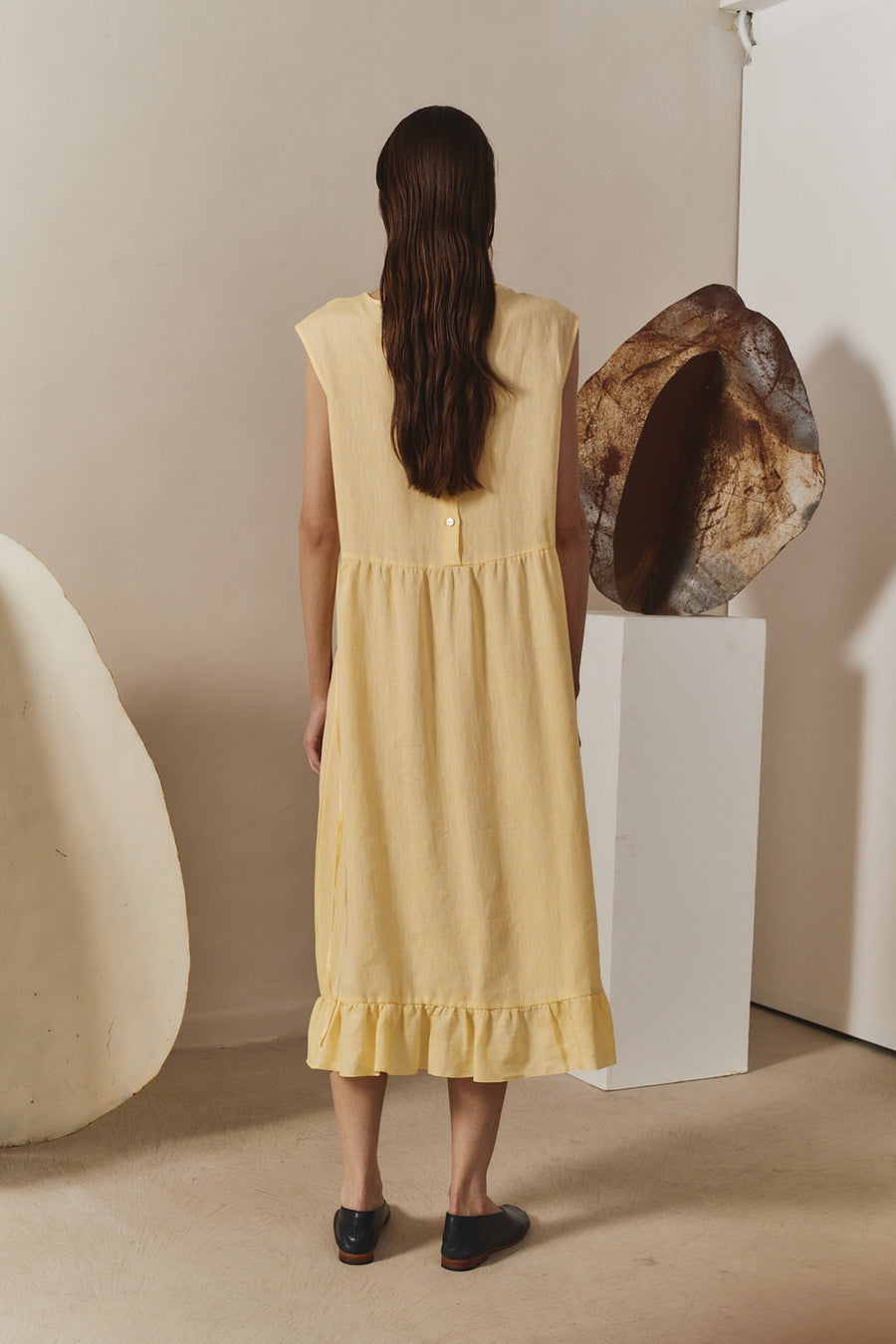 Beurre Linen Echo Dress