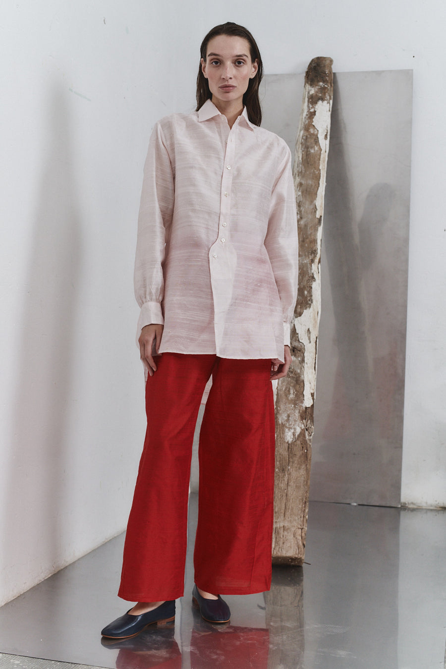 Rose Quartz Dupion Paul Blouse